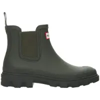 Hunter Boots Gummistiefel Unisex Downpour Chelsea Dark Olive-Schuhgröße 40