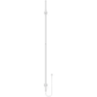 BELVIT elektrischer Handtuchtrockner 150 cm 60 W mit Timer & 2 Heizstufen – Handtuchwärmer elektrisch, Wandmontage, 2 Haken, Badheizkörper