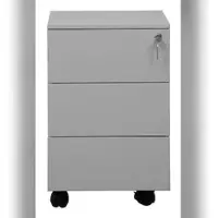 Proregal Rollcontainer Panther | 3 Schubladen| HxBxT 61x40x60 cm | Grau