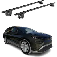 Aurilis Dachträger Gepäckträger für Skoda Enyaq 2022-2025 Aluminium Schwarz 2 tlg ABE