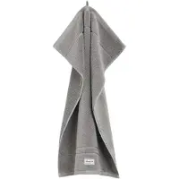 Gant Home Handtuch - Premium Towel, Frottee, Baumwolle, Logo, einfarbig Hellgrau / 50x70cm