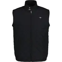 Gant für Herren. 7006341 Windcheater Steppweste schwarz (XL), Lässig, Polyester