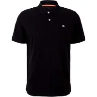 Tom Tailor Basic Contrast Kurzarm-poloshirt Schwarz M Mann Schwarz M