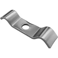 Qualinos Spannbügel 50mm Edelstahl V2A 100 Stück - Massive Zaunhalterung 3mm für Doppelstabmatten