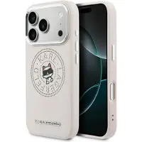 Karl Lagerfeld Etui Point & Choupette Sketch MagSafe do iPhone 17 Pro Max różowy