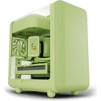 HYTE X50, Midi Tower, PC, Grün, ATX, EATX, ITX, micro ATX, Acrylnitril-Butadien-Styrol (ABS), Silikon, Stahl, Gaming