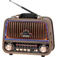 Krüger&Matz Analoges tragbares Radio mit Bluetooth, AM/FM/SW, 5 W Ausgang, USB-C-Eingang, 1200 mAh Akku, microSD