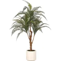 Creativ Green Kunstpflanze "Farn Alsophila australis", grün, H:13cm, Obermaterial: 100% Kunststoff, Kunstpflanzen, Kunstpflanze, mit naturgetreuen Farnwedeln