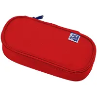 Oxford Schlamperbox oval gross 23x8x6cm rot