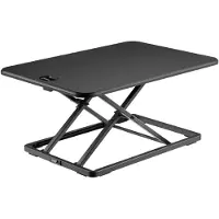 Toboli Schreibtischaufsatz 67x47cm höhenverstellbarer Steh-Sitz Schreibtisch für Laptop und Monitor