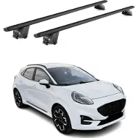 Aurilis Dachträger Gepäckträger für Ford Puma 2020-2025 Aluminium Schwarz 2 tlg ABE