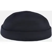 HANSEHELD Docker Cap Blau Wolle Kurz Flach Docker-Mütze