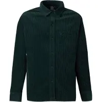 Volcom - Chemise en velours côtelé - Fostered II Corduroy LS Shirt Scarab für Herren aus Baumwolle - Größe XL - Grün