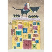 Sonstige Verlage Adventskalender Märchenhaus von Kristina Andres mit gestiefeltem Kater und sieben Raben