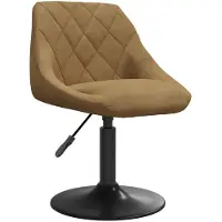 vidaXL Barhocker Braun Samt