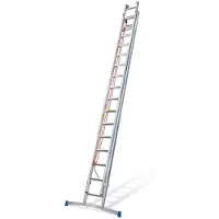 Mauderer Alutechnik Mauderer Bavaria Seilzugleiter 960 mit gebogener Traverse 2x14 Dreikantsprossen