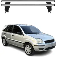 Menabo Dachträger Grundtäger für Ford Fusion 2002-2012 ABE Aluminium Silber 2tlg