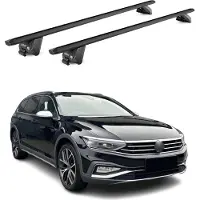 Omac Dachträger für VW Passat Alltrack Kombi B8 2015-2025 100kg Alu Schwarz 2x ABE