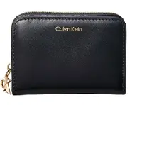 Calvin Klein "CK PULLER MEDIUM FLAP ZIP AROUND" Damen Geldbörse, Portemonnaie mit CK-Schmuck-Logo