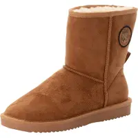 O'Neill Schlupfboots "BESIANA WOMEN HIGH", Damen, Gr. 37, braun (chestnut), Synthetik, Schuhe Schlupfboots, gefütterte Winterboots, Snowboots, Winterschuhe
