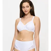 Triumph Minimizer-BH "Ladyform Soft", Damen, Gr. 85, Cup H, weiß, Microtouch, Obermaterial: 43% Polyamid, 40% Polyester, 17% Elasthan, BHs Minimizer-BH, verkleinert die Brust optisch um eine Cup-Größe