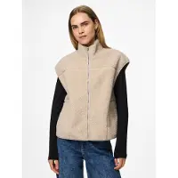 Pieces Pcsadia Teddy Weste | Beige | M