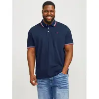 Jack & Jones Plus Size Einfarbig Poloshirt