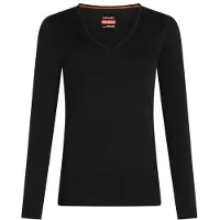Icebreaker - Women's Merino 260 Oasis L/S V Neck - Merinounterwäsche Gr M schwarz