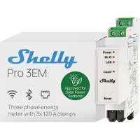 Shelly Smart Meter Pro 3EM 120A v2 Intelligenter Stromzähler