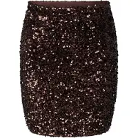 Pieces Pckammy Pailletten Minirock | Braun | XS