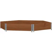 vidaXL Paletten-Aufsatzrahmen Braun 160x160 cm Massivholz Kiefer