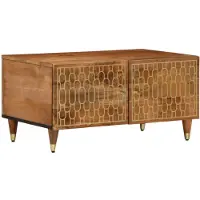 vidaXL Couchtisch 80x50x40 cm Massivholz Mango