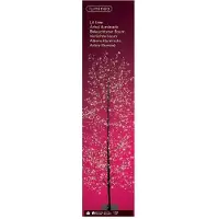 Lumineo Warmweiß 1755 Mikro-LED-Leuchtbaum schwarz H 180 cm (wit)