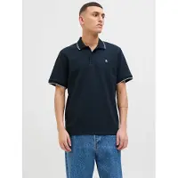 Jack & Jones "JJEAUSTIN POLO SS NOOS" Materialmix, regular fit