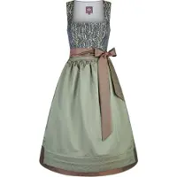Spieth & Wensky Dirndl "Dirndl Kylie", Damen, Gr. 38, N-Gr, grün, Obermaterial: 80% Polyester PES. 20% Viskose CV., uni, regular fit, Kleider Dirndl, mit elegantem Dirndl-Sti