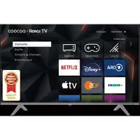 COOCAA 43R5G Roku LED TV, UHD Smart TV, 43 Zoll, 109 cm, Fernseher mit Triple Tuner, TV mit WLAN, LAN, HDMI, USB, HDTV, Netflix, Prime