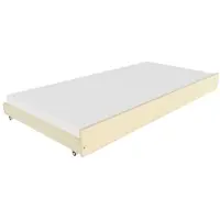 Benlemi Holzausziehbett SLEEP auf Rollen für unter das Bett 80x150 cm (unter das Bett 80x160 cm) Hellgrau