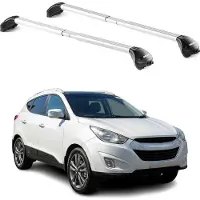 Aurilis Dachträger Grundtäger für Hyundai ix35 2010-2015 100kg Alu Silber 2 tlg ABE