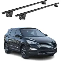 Aurilis Dachträger Gepäckträger für Hyundai Santa Fe DM 2013-2018 Alu Schwarz 2x ABE