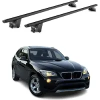 Omac Dachträger Grundtäger für BMW X1 E84 F48 2009-2022 100kg Alu Schwarz 2 tlg ABE