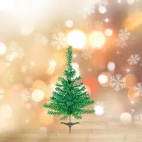 HomeShopXL Künstlicher Weihnachtsbaum 210 cm, PE/PVC, nadelfrei, mit stabilem Ständer