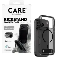 CARE by PanzerGlass PGC Kickstand Case Smokey Black MagSafe (CR23365)