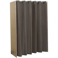 Symbiosis »Tom 1« Kleiderschrank mit Vorhang Eiche Taupe 123/160x182x50 cm