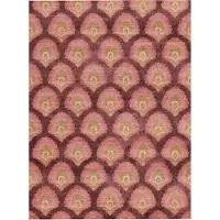 FRAAI Teppich Vintage | Sage Pattern Rot | 120x170cm | Rot | Baumwolle | Rechteckig