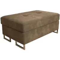 Masseno POLSTERHOCKER BARLET Beige 100x60 cm