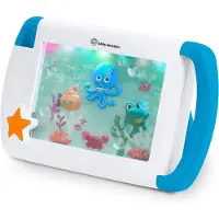 Baby Einstein Ocean Nachttischlampe für Babys, Musical Baby Einstein On-the-Go Sea Dream, tragbares Baby-Aquarium, Befestigung für Kinderwagen, 4 Modi, ab 0 Monaten