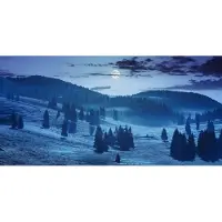 My Village Hintergrundtuch Spooky Forest 150 x 75 cm mehrfarbig (multi)
