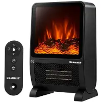 Kaminer 26317 Elektrischer Heizstrahler mit Kamin-Effekt, 2000 W