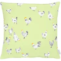 Apelt Dekokissen "3102", grün (grün, bedruckt), B:49cm H:0,5cm L:49cm, Bezug: 75% Baumwolle, 25% Polyester, Dekokissen_Sitzkissen_Kissenhüllen, Dekokissen