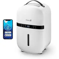 Clean air optima CA-702 Smart - Luftentfeuchter und Luftreiniger - Geeignet bis 20m²/50m³, 150 W, 220 - 240 V, 50 Hz, 255 mm, 225 mm, 430 mm